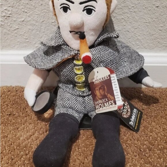 Little Thinker Arthur Conan Doyle SHERLOCK HOLMES plush - Picture 3 of 7